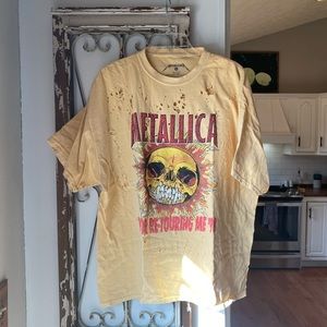 Distressed Metallica Band Tee